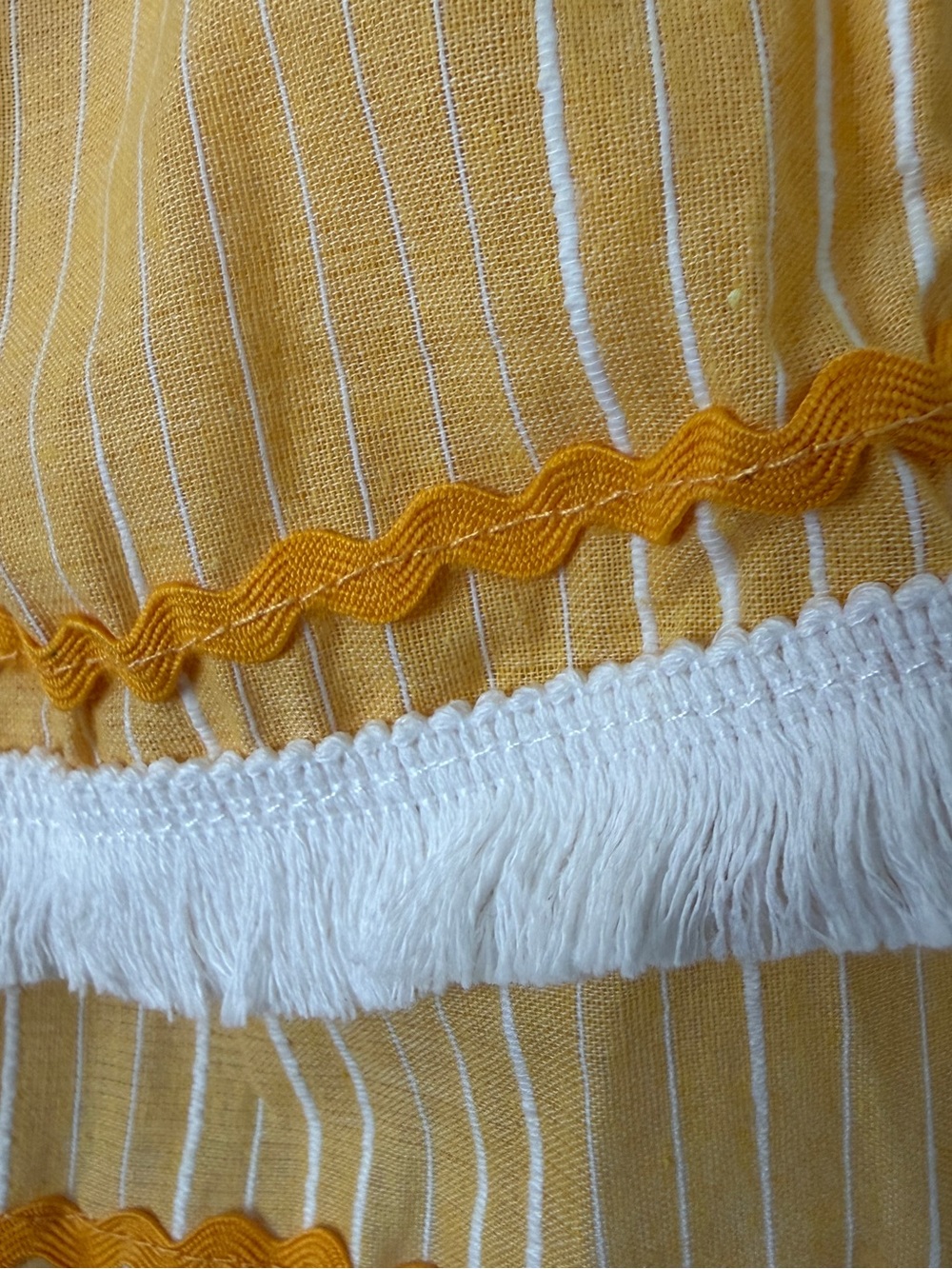 NWT English Factory/Anthropologie Pink/Yellow Tassel Mini Skirt- S- MSRP $75 - Picture 15 of 15